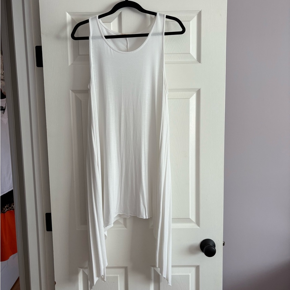 Elegant White Asymmetrical Dress